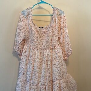 Dokotoo | Dresses | Womens Square Neck Lantern Sleeve Dress Blue Size Xl |  Poshmark